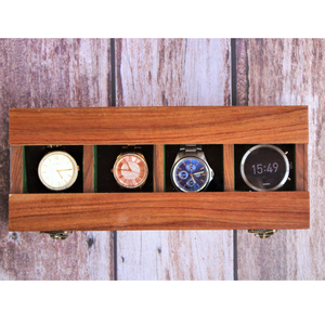 Boîte à montres en bois faite à la main, qualité supérieure, artisanat royal, en bois d'acacia, étui de présentation pour montres, qualité supérieure et en promotion. - Product Image 1