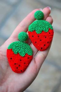 Boucles d'oreilles élégantes brodées de perles pour mariée, faites à la main, bijoux de déclaration pour mariage et fête, cadeau pour femme - Product Image 6