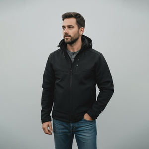 Conjunto Deportivo de Chaqueta y Pantalones Cortos de Dos Piezas de Nailon y Poliéster Personalizado para Verano 2026, Traje Cortavientos Deportivo para Hombre - Product Image 1