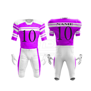 Vêtements de sport, uniforme de football américain, coupe flexible, uniforme de football américain confortable à porter, uniforme de football américain - Product Image 2