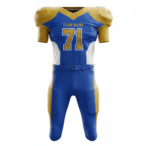 Uniforme de football américain style Pro 2026 unisexe à manches courtes, maillot d'équipe personnalisé avec logo et couleur, imprimé, respirant, OEM ODM - Product Image 1