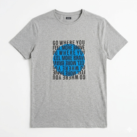 T-shirt respirant personnalisé pour hommes, logo sur mesure, coton doux, vente en gros, vêtements de mode pour tenue décontractée