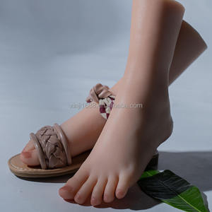XINJI realistico Silicone protesico espositore del piede gioielli bambina piedi modello unghie modello Manicure allenamento piedi - Product Image 2