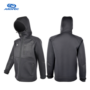 OEM ODM Custom Manufacturer Unisex 2mm-5mm Neoprene Long Sleeve Hooded Anti-UV Front Wetsuit Jacket Surfing Diving Water Sports - Product Image 1
