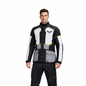 Chaqueta de Motociclismo Impermeable Personalizada al por Mayor, Chaqueta Textil Reflectante para Motociclistas, Equipo de Protección Contra el Viento para Motociclistas - Product Image 3