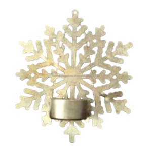 Bougeoir votif suspendu au mur en fer avec finition dorée pour l'éclairage de la décoration de la maison et d'autres bougeoirs - Product Image 6