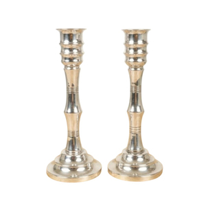 Elegant Style <b>Silver</b> Plate <b>Candlestick</b> Holders Classic Candle Stands For Wedding & Home Table Centerpiece Decor In Great Price - Product Image 4