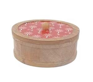 Caja de madera pulida para chapati, hecha a mano, para guardar roti - Product Image 4