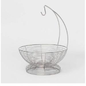 Panier en fil de fer noir de qualité standard, avec revêtement en poudre, pour fruits, table à manger, panier décoratif fait à la main pour contenir des aliments - Product Image 3