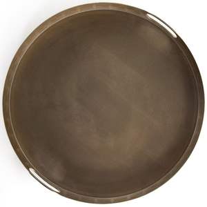 Bandeja de Servir de Latón Estilo Vintage con Asas, Bandeja Decorativa de Metal para Servir Té, Café, Bocadillos, Exhibición en Mesa - Product Image 6