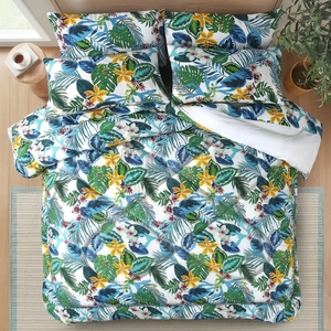 Tropical <b>Comforter</b> <b>Set</b> Printed 100% Cotton T-150 All-Season Breathable Home Use - Product Image 4