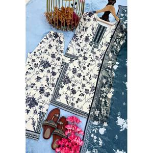 ชุดเซ็ตออกงานสำหรับผู้หญิง ดีไซน์เนอร์ออกแบบ ลายพิมพ์ดิจิทัล สวยสง่าและมีสไตล์ - Product Image 3