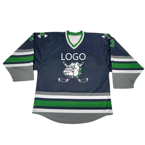 Maillot de hockey sur glace personnalisé de bonne qualité pour hommes, nom et numéro personnalisés, chemises de hockey, uniforme sportif - Product Image 6