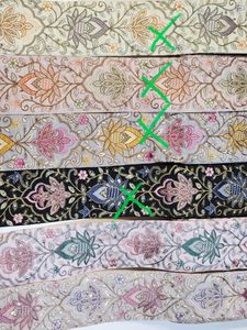 Handmade 100% Cotton Embroidery <b>Lace</b> Trimming with Sequins for Dresses Bags & Home Decor - Product Image 6