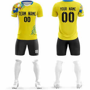 Uniforme de football pour hommes de qualité supérieure, léger, prix de gros, entièrement personnalisable, anti-plis. - Product Image 1