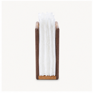 Premium Handmade Multi-Tone Striped <b>Wooden</b> Napkin Holder For <b>Dining</b> <b>Table</b> Eco-Friendly <b>Rustic</b> Vertical Tissue Stand For Kitchen - Product Image 2