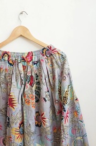 Falda Larga India para Mujer, Falda de Danza del Vientre, Hecha a Mano, con Estampado Floral - Product Image 3