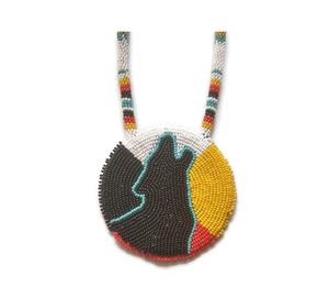 Ensemble de bijoux collier et boucles d'oreilles en perles artisanales pour tenues ethniques, occasions festives et cérémonies. - Product Image 1