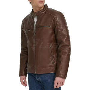 High Quality Soft Material With Modern Design <b>Men</b> <b>Leather</b> <b>Jacket</b> Daily Use Winter <b>Jacket</b> <b>Men</b> <b>Leather</b> <b>Jacket</b> - Product Image 2