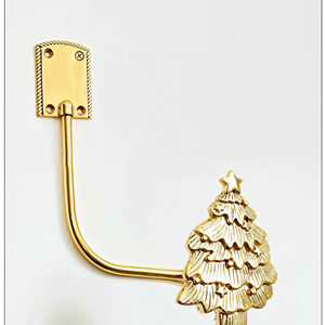 Organizador de cortinas con forma de árbol de Navidad, perfecto para decoración navideña, dormitorios, salas de estar y eventos festivos, de la India. - Product Image 1