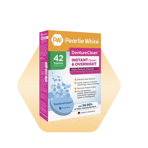 Pearlie White DentureClean - Comprimés nettoyants pour prothèses dentaires 42 pièces - Product Image 1