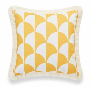 Funda de Cojín con Flecos Estampados 100% Algodón |   Funda de Almohada Decorativa Estilo Boho |   Fundas de Almohada Hechas a Mano con Borlas de Algodón al por Mayor - Product Image 3