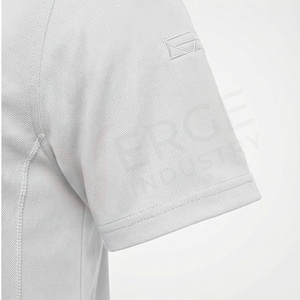 <b>Men's</b> <b>White</b> Short Sleeve 100% Cotton Oxford <b>Polo</b> <b>Shirt</b> Casual Breathable Regular Fit Solid Woven Design - Product Image 6