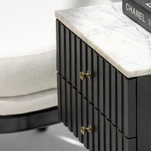 โต๊ะข้างเตียงวานดานา โอไรออน สเตลลาร์ ท็อปหินอ่อน ดีไซน์หรูหราทันสมัย - Product Image 2