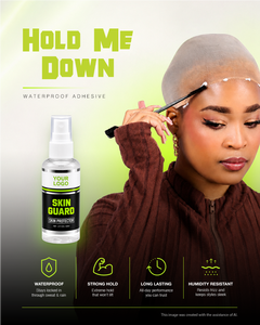 Adhésif pour perruque en dentelle Hold Me Down Skin Protector, formule originale, colle épaisse, forte, imperméable, résistante à la transpiration, logo de marque privée - Product Image 6