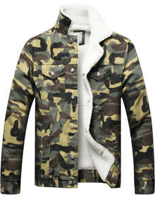 Veste d'hiver en Jean polaire pour homme, doublure Sherpa, veste en Jean pour homme, vente en gros et personnalisée - Product Image 6