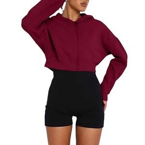 Ensemble sweat à capuche et short en polaire pour femme, style décontracté, logo personnalisé, longueur standard, manches longues, hiver, 2026 - Product Image 5