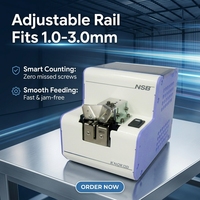 Machine d'alimentation automatique de vis M3.0 NSB-SR30 avec convoyeur à rail réglable et compteur de vis