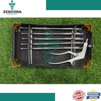 Interlaminar Kerrison Döner Rongeur Seti Manuel Alman Paslanmaz Çelik Otoklavlanabilir Yeniden Kullanılabilir Omurga Nörolojik Aleti
