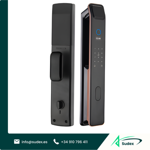 Serrure de porte intelligente Sudex XF09 avec reconnaissance faciale 3D, empreinte digitale, caméra WiFi, NFC, RFID, code, système de sécurité numérique sans clé - Product Image 1