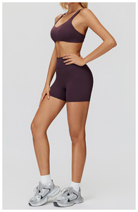 Conjunto de Yoga para Mujer, Talla Grande, Ecológico, de Secado Rápido, Transpirable, con Sujetador Deportivo sin Espalda, Leggings de Cintura Elástica de Dos Piezas - Product Image 5
