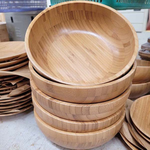 Tazón de Bambú de Alta Calidad, Material Duradero, Procesamiento Limpio, Apto para Servir Alimentos y Guardar Ingredientes, Mejora la Apariencia - Product Image 6