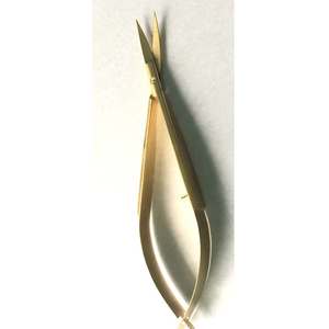 Ciseaux à ressort professionnels de haute qualité pour extensions de cils, revêtement doré, ciseaux à ressort pour manucure, ciseaux à ressort durables pour cils - Product Image 4