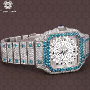 Montre carrée de luxe Charm_Jewels en acier inoxydable 30 mm avec cristal saphir, mouvement à quartz, design tendance pour femme - Product Image 4