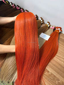 Cabello a granel Rojo color100 % Virgen sin procesar Onda profunda natural Trenzado a granel Cabello humano Sin trama para trenzar extensiones de cabello - Product Image 5