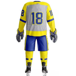 Uniforme d'équipe de hockey sur glace de haute qualité, respirant, écologique, tissu durable, pantalon ajustable, parfait pour les ligues et les clubs - Product Image 6