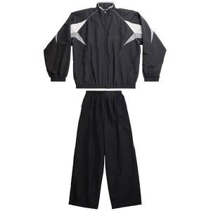 Custom OEM Logo Black Nylon Tracksuits Streetwear Polyester Clothing <b>Track</b> Suit With Piping Windbreaker <b>Jacket</b> and Pants <b>for</b> <b>Men</b> - Product Image 1