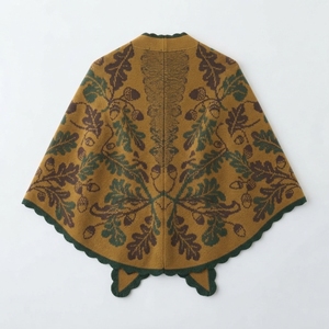 Écharpe-châle jacquard tricotée sur mesure, épaisse et chaude, pour l'hiver, poncho, écharpe enveloppante surdimensionnée pour femme, prix d'usine - Product Image 2