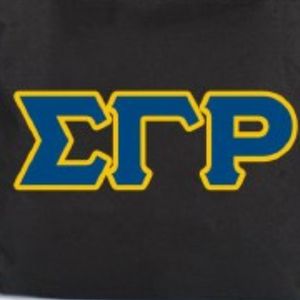 กระเป๋าถือซิป Black Sigma Gamma Rho ลายตัวอักษรสมาคมนักศึกษากรีก กระเป๋าสะพายไหล่สำหรับผู้หญิง ความจุขนาดใหญ่ เหมาะสำหรับใช้ในมหาวิทยาลัย ช้อปปิ้ง และพกพา - Product Image 5