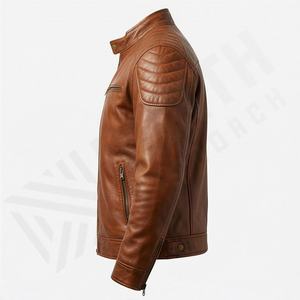 Chaqueta de Motociclista de Cuero Genuino para Hombre de la Mejor Calidad, Nueva Colección de Invierno, Chaquetas de Motocicleta con Protecciones Desmontables Personalizadas - Product Image 3