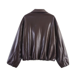 Chaqueta de Motociclista para Mujer AL BARAKA WEAR, de Cuero Genuino, Corte Ajustado, Transpirable, con Cierre de Cremallera y Logotipo Impreso en la Parte Delantera, OEM ODM - Product Image 2