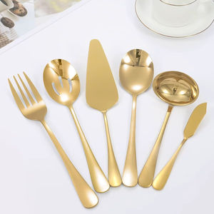 Juego de Cubiertos Dorados Comerciales de Lujo para Banquetes y Hoteles, Fabricante - Product Image 1