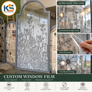 Film adhésif givré en PVC pour vitres, idéal pour la confidentialité, les cloisons de bureau et la décoration des entrées de magasins – Offre spéciale - Product Image 6