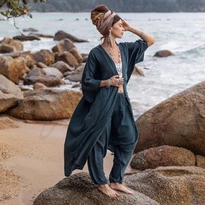Magnifique Nouvelle Robe Kimono Bandeau pour Femme Coupe Classique Style Vacances Bohème Chic Tendance Tie-Dye pour Festival 1 - Product Image 2
