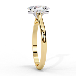 Anillo de Compromiso de Plata 925 con Moissanita, Corte Ovalado, Engaste Invisible, Joyería para Mujer, Regalo para Boda o Fiesta - Product Image 2