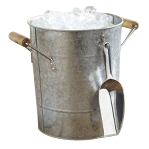 Bañera ovalada galvanizada para bebidas, cubo de hielo y enfriador de bebidas para fiestas, con asas, para cerveza, whisky y vino. - Product Image 6